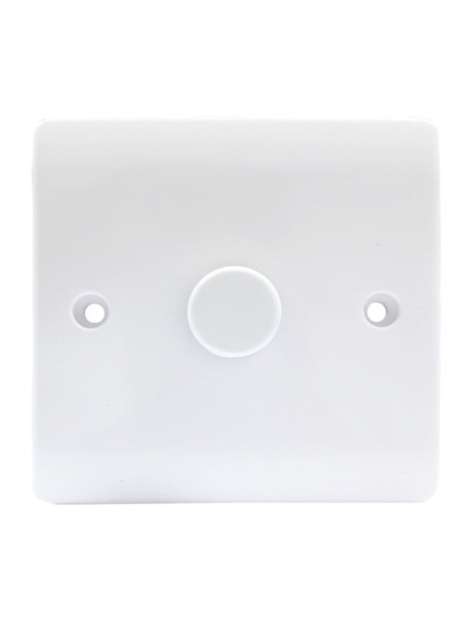 NOVEX V0361 Liverpool Series Light Dimmer Switch 1×1000W Rotary Light Control | White | Indoor Wall Mount - Image 1